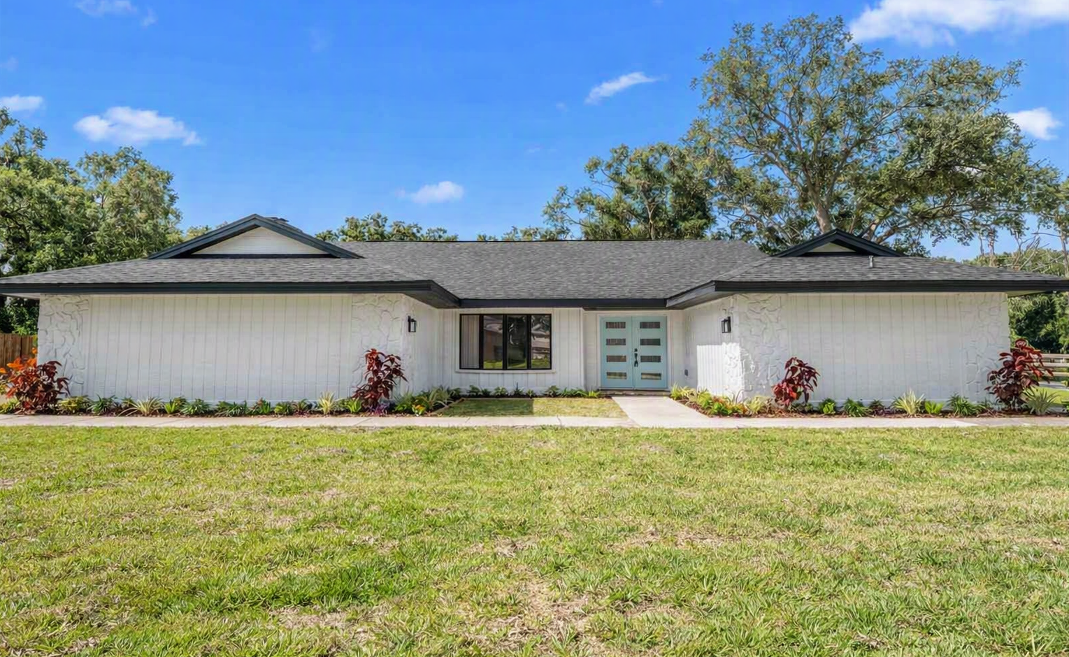 After: renovated Tampa Bay home, Exterior transformation